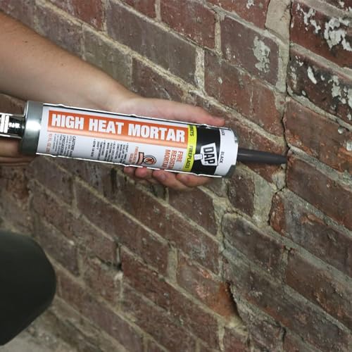 DAP High Heat Mortar Caulk 10.1 oz - Pack of 2, Black