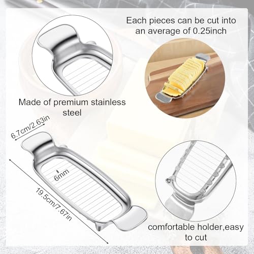 Josojoou Handheld Butter Cutter Slicer with 6mm Spacing
