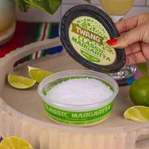 Twang Classic Flavored Salt Rimmer for Margaritas and Cocktails, 4 Ounce