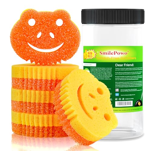 5 Pack Temperature Controlled Dual-Sided Kitchen Sponges