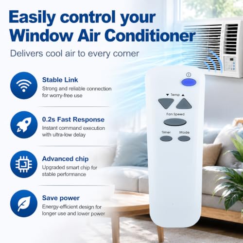 ZWP AKB73016012 Replacement Remote for LG Air Conditioners