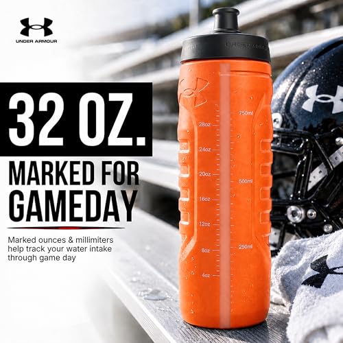 Under Armour 32 oz Squeeze Sports Water Bottle with Quick-Shot Lid