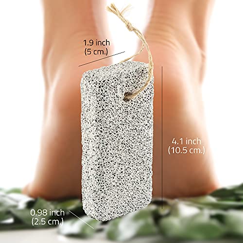 JAIRESTONE Pumice Stone Callus Remover & Foot Scrubber, Pack of 2 White