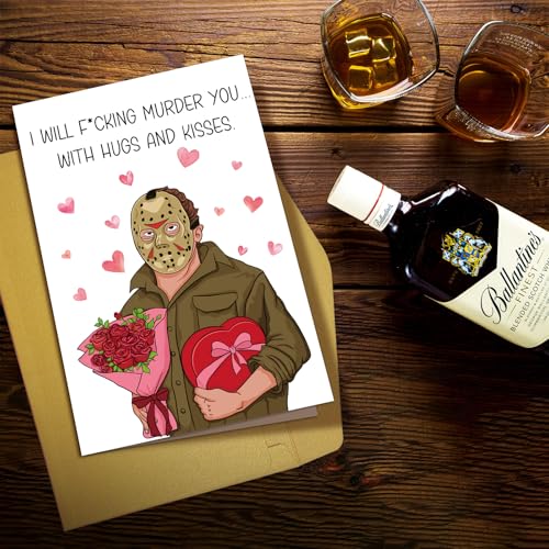 Funny Scary Movie Birthday Card for Halloween Girlfriend