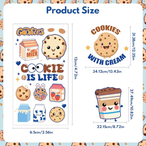 Cookie Temporary Tattoos - 280 Pcs Sweet Birthday Party Favors