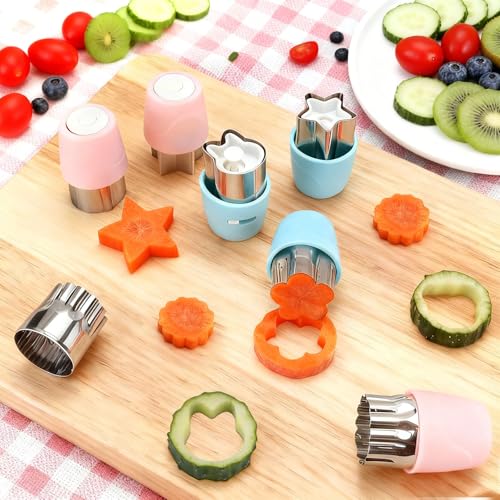 CHICHAUS 20-Piece Cookie & Biscuit Cutter Set - Food-Grade Stainless Steel Shapes for Kids' Lunches