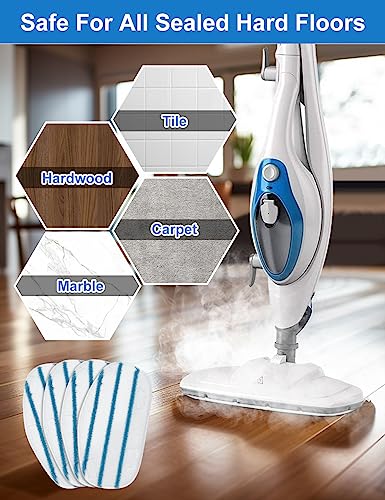 4 Pack PurSteam ThermaPro Steam Mop Pads - Washable Microfiber Replacement