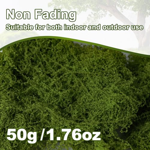 50g Fake Moss for Crafts - Realistic Decorative Moss for DIY