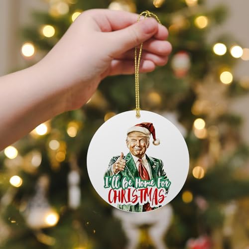 Trump 2024 Christmas Ornament - Patriotic Holiday Decoration