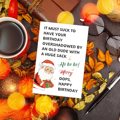 Funny Christmas Birthday Card for Him or Her - Goroar