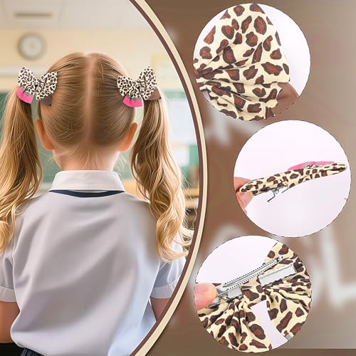 Doneace Back to School Pencil Hair Bows Clips for Girls Toddlers