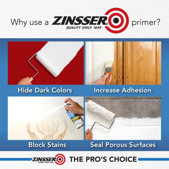 Zinsser Bulls Eye 1-2-3 All-Surface Spray Primer, Gray, 13 oz