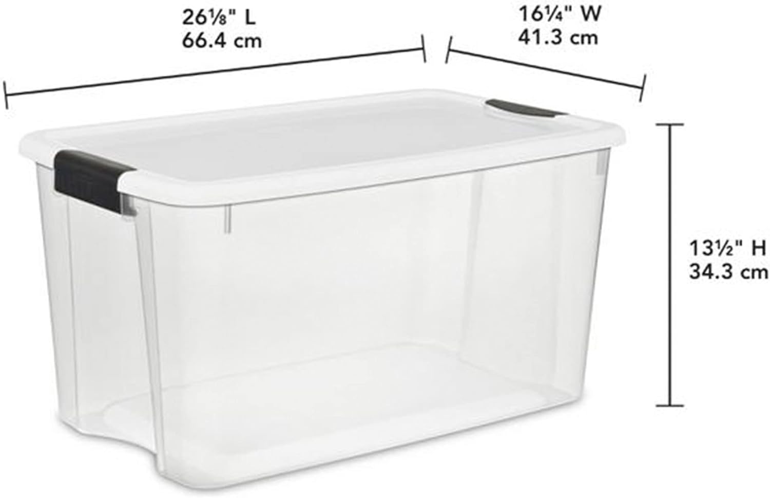 Sterilite Ultra Latching Storage Boxes - 4-Pack 70 Quart & 6-Pack 30 Quart Clear Bins for Organizing
