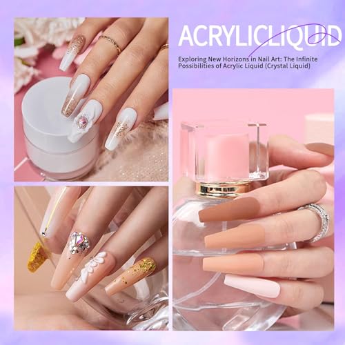 Gadcrystal Acrylic Nail Liquid Monomer 40ml for Nail Extension DIY