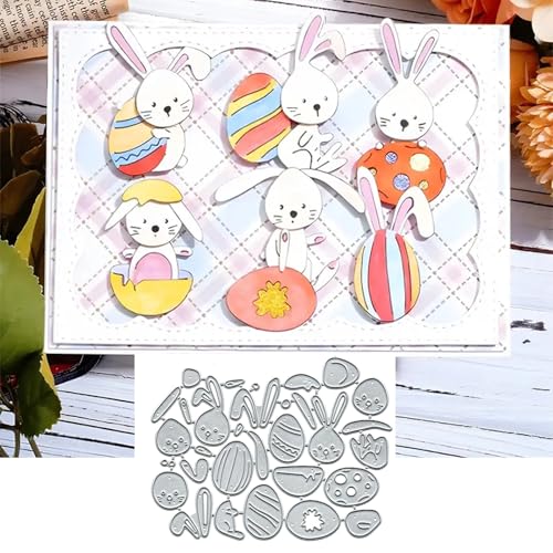 Easter Bunny Metal Cutting Dies for Scrapbooking and Card Making