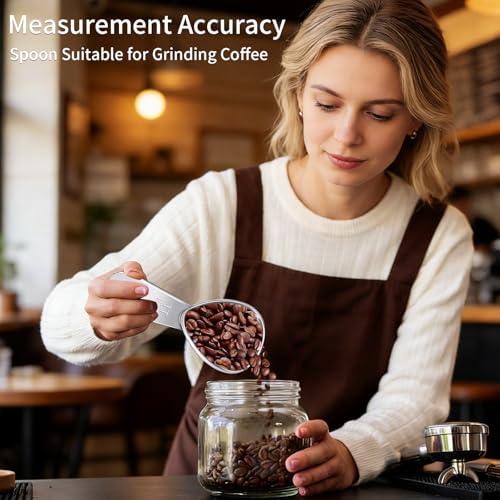 Volisau 3-Piece Stainless Steel Coffee Scoop, 1 Tablespoon Measuring Spoon