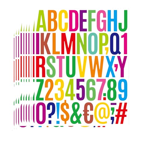 ALNGFUIK Waterproof Vinyl Letter and Number Stickers for Mailbox DIY Crafts