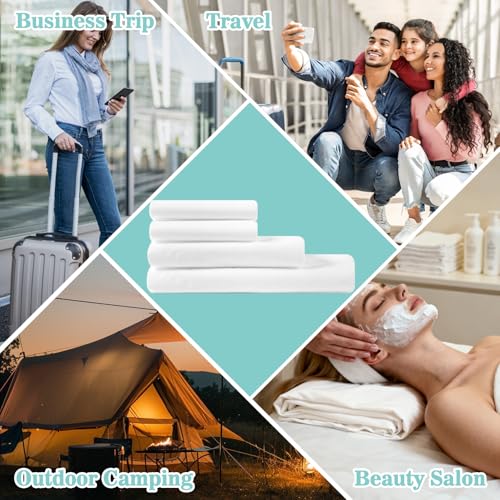 Disposable Queen Size Travel Bed Sheets Set - Breathable & Convenient