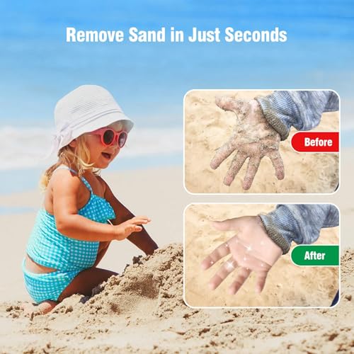BUT TO Sea Wave Talc-Free Sand Remover Bag - Eco-Friendly Beach Accessory