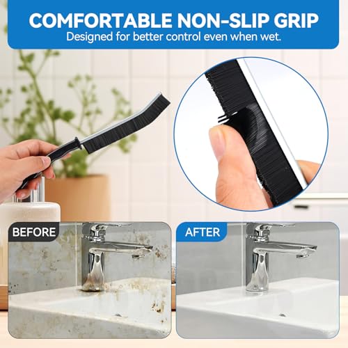 5-Pack Crevice Cleaning Brush Set, Multicolor Hard Bristle Gap Cleaner