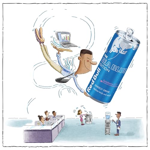 Red Bull Sea Blue Edition Energy Drink Juneberry Flavor 24 Pack - 12 Fl Oz Cans