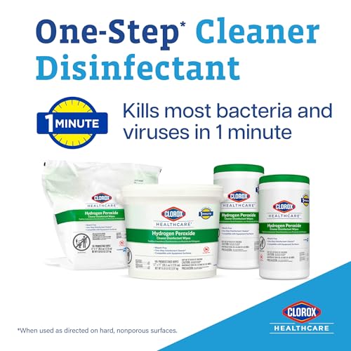 Clorox Healthcare Hydrogen Peroxide Disinfectant Wipes, 155 ct