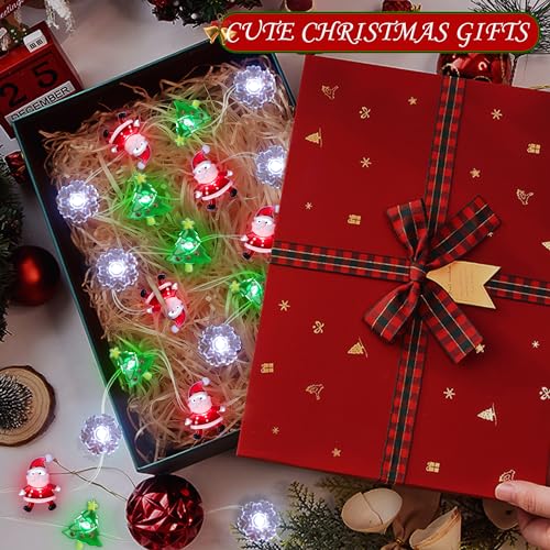 Christmas String Lights 10 FT 30 LED Battery Operated Fairy Lights with Red Green White Variations