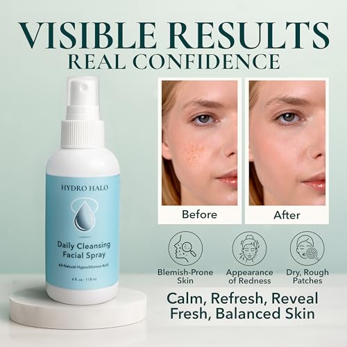 Hydro Halo 0.02% Hypochlorous Acid Face Spray - 4 oz