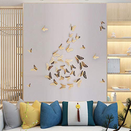 12PCS 3D Butterfly Wall Stickers - Elegant PVC Decals for Home Decor