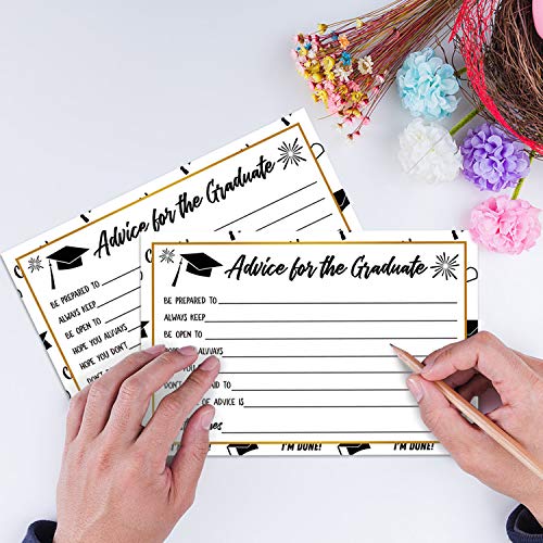 50 Graduation Advice Cards for Class of 2025 - 4x6 Inch