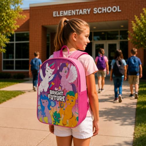 My Little Pony Toddler Backpack 15-inch Unisex School Bag with Cartoon Design
