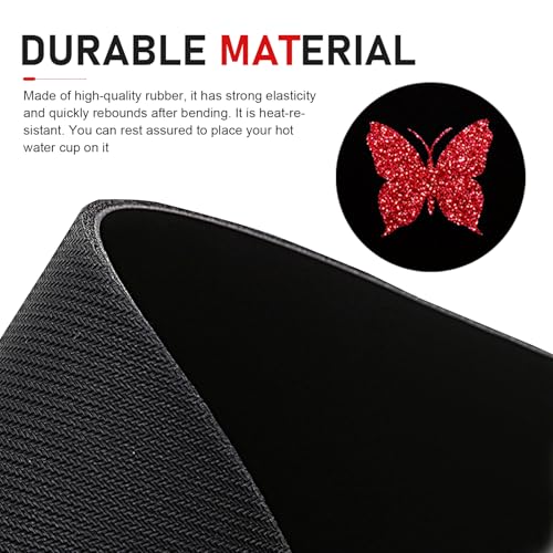2 PCS Butterfly Car Coasters - Anti-Slip Rubber Beverage Mats