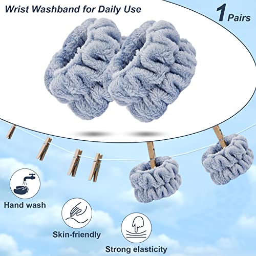 Dorbetar Microfiber Wrist Towels for Washing Face 2 Pcs