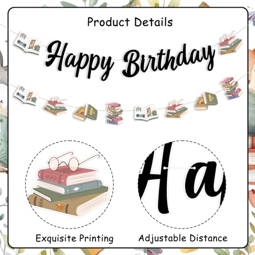Storybook Birthday Decorations Set - Happy Birthday Banner & Garland