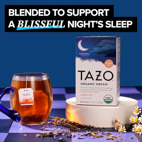 TAZO Organic DREAM Herbal Tea, Caffeine-Free Bedtime Blend, 96 Tea Bags