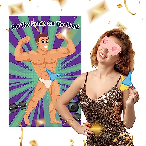 Pin The Pants On The Hunk Game for Bridal Shower & Bachelorette Party