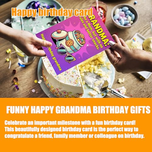 Funny Birthday Card for Grandma | No Rules Joke Design, 5x7