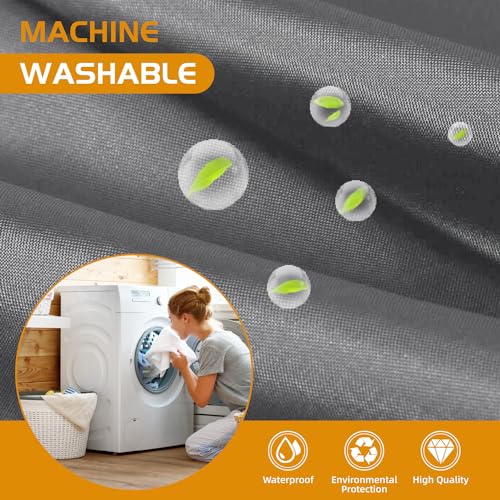Fabric Snap-in Shower Curtain Liner Replacement - 70x54 Grey
