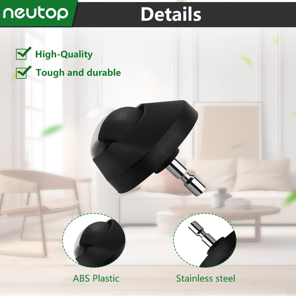 Neutop Replacement Front Caster Ball Wheel Tire Kit Compatible with iRobot Roomba 500, 600, 700, 800, 900, e and i Series Models.