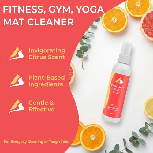 SwaytAway Fitness Mat Mist with Towel - Citrus, 4oz Travel Size