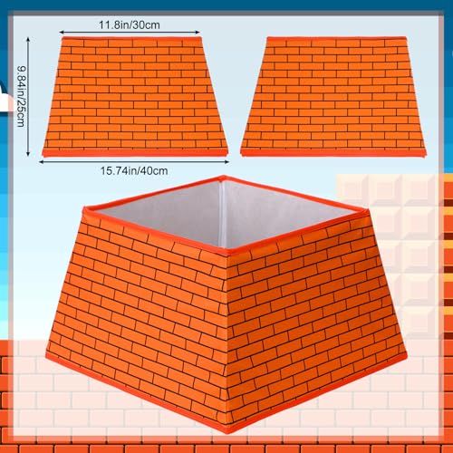 Christmas Tree Collar with Red Brick Game Design - Holiday Decor