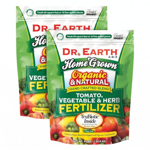 Dr. Earth Organic Tomato & Vegetable Fertilizer Pack of 2, 4 lb Each