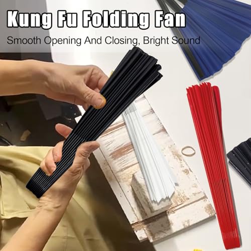 Blue 13-Inch Folding Fan for Line Dancing & Performances
