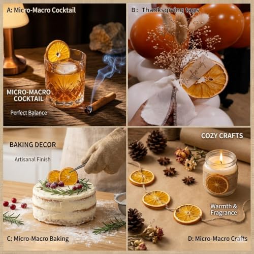 Dried Orange Slices for Crafts - 50 Natural Citrus Decor Pieces