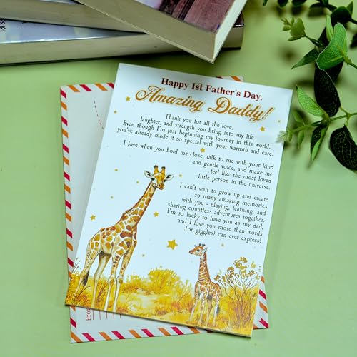 First Time Dad Father's Day Card with Envelope & Seal by BlinkWishes