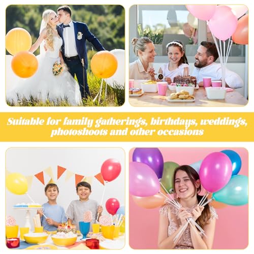 30 Pcs Transparent Balloon Sticks with Bases - IANFAN