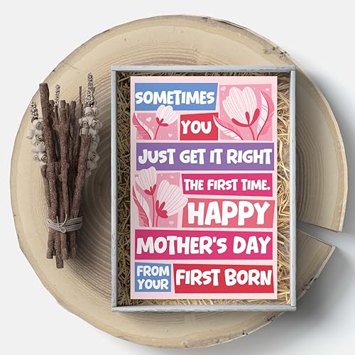 Funny Mother's Day Card from First Born - Humor Appreciation Gift