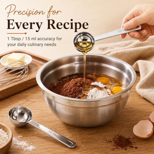 Coffee Scoop Set - 1 Tbsp / 15ml Measuring Spoon, 4 Pack