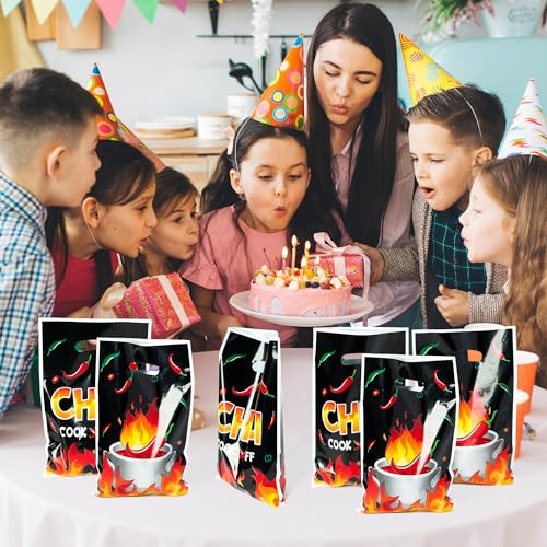50 Pack Chili Fire Party Favor Bags - Fiesta & Contest Supplies