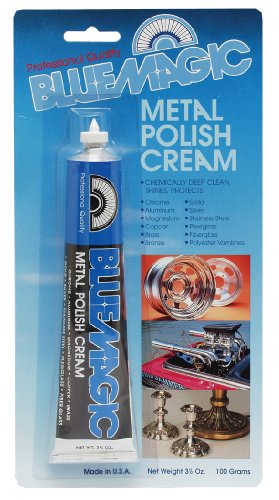 Blue Magic Metal Polish Cream - Non-Abrasive Tarnish Remover, 3.5 oz